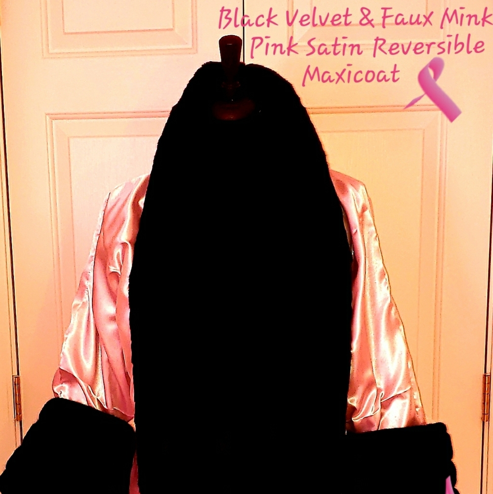 Custom Order Oversized Reversible Velvet Maxi Coat
